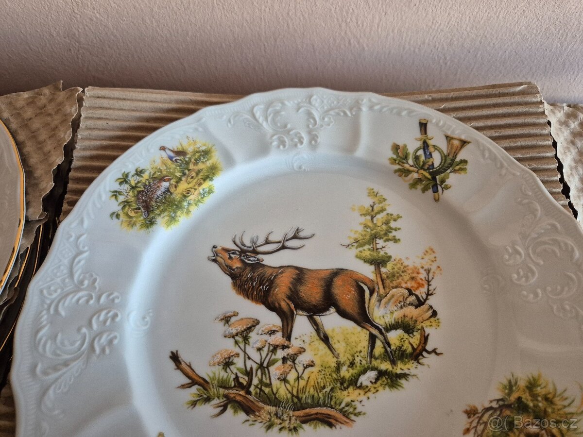 Talířová sada motiv myslivec Bernadotte - 5
