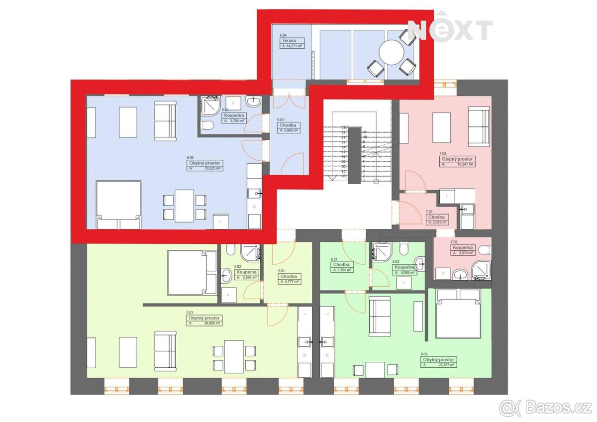 Prodej byt 1+kk, 56㎡ - 5