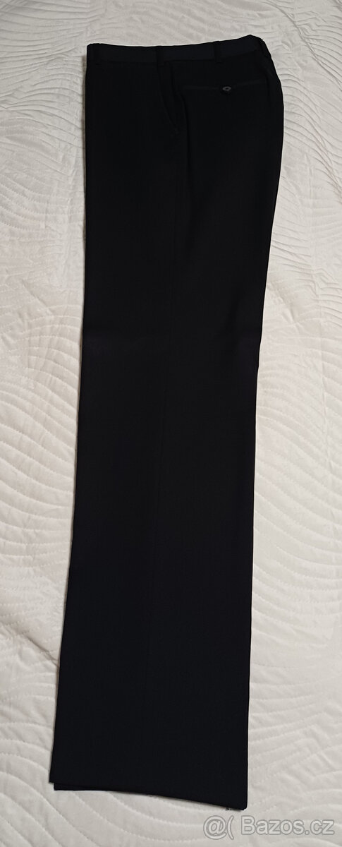 Černé vlněné kalhoty Laffitte (Vitale Barberis Canonico) vel - 5