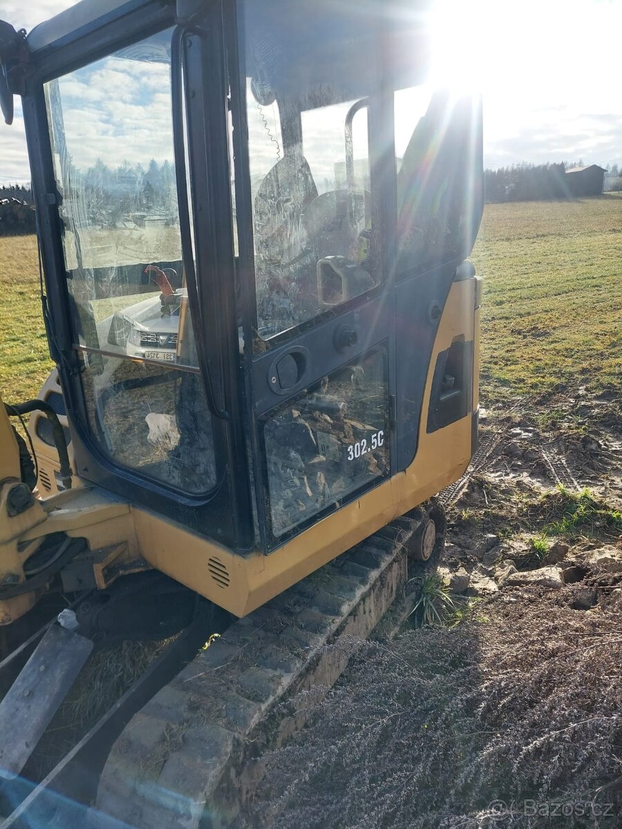 CAT 302,5 + 30cm, 40cm, 60cm a hydraulická svahovka - 5