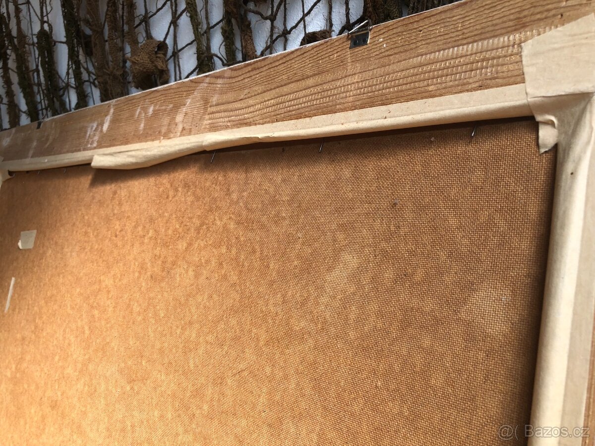 Obraz krajina, olej na desce 115x80cm - 5