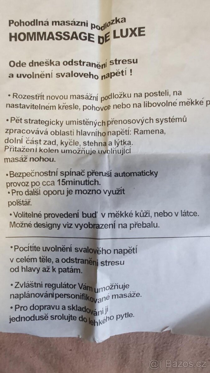 Masážní elektrické lehátko - 5