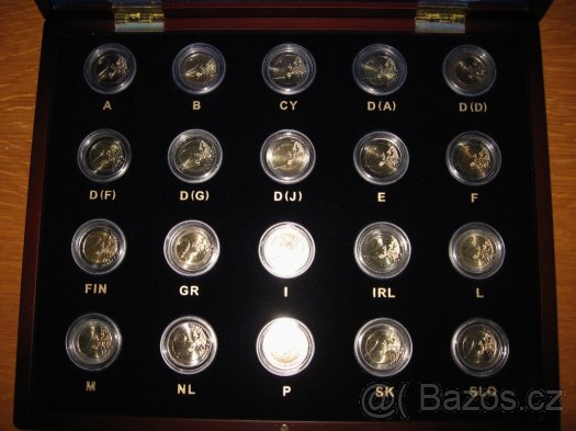 Evropa 2009 2€ pamětní mince všech 16 zemí EMU. - 5