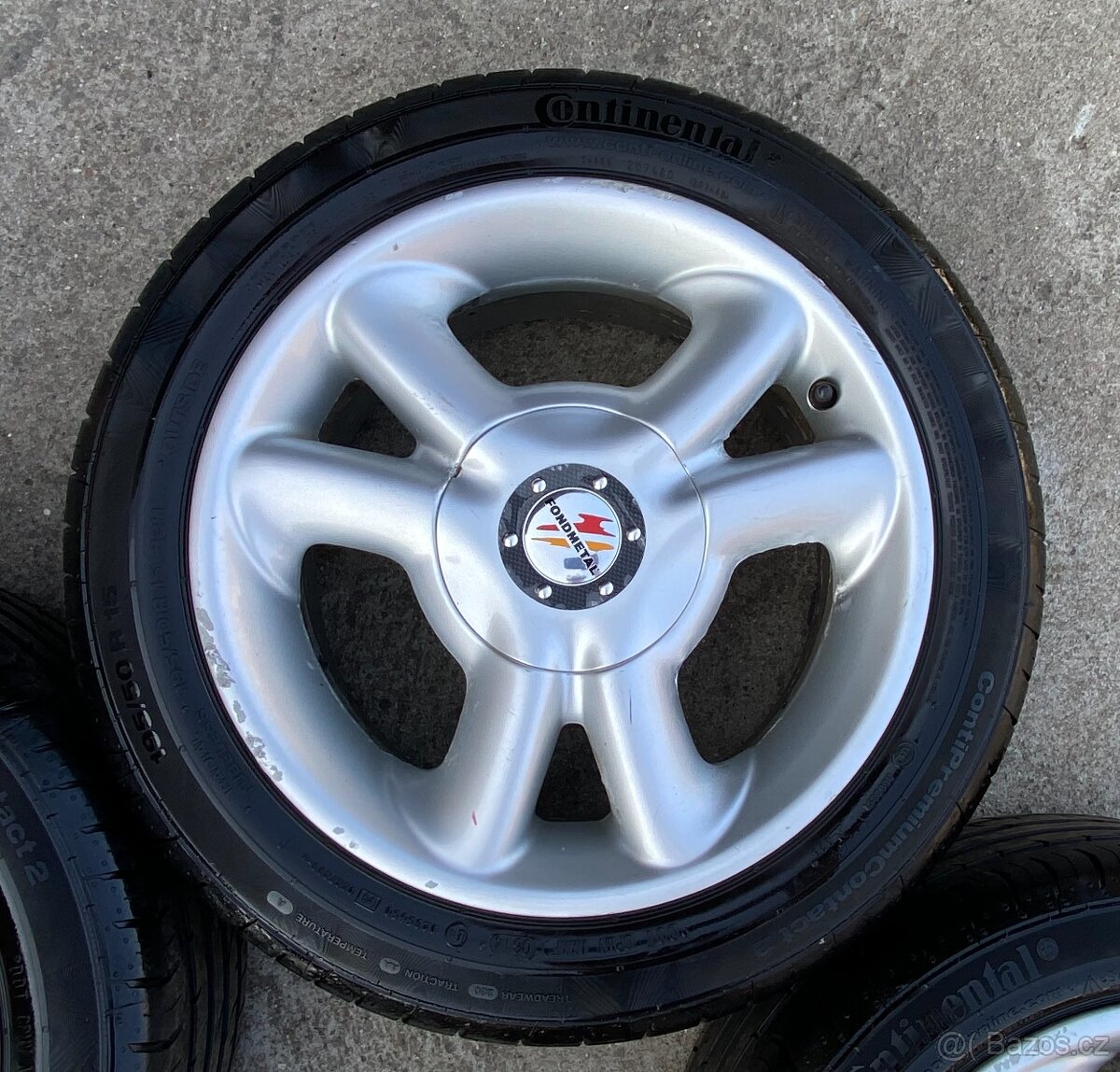 Letní hliníková kola 4x100 195/50 r15 Continental - 5