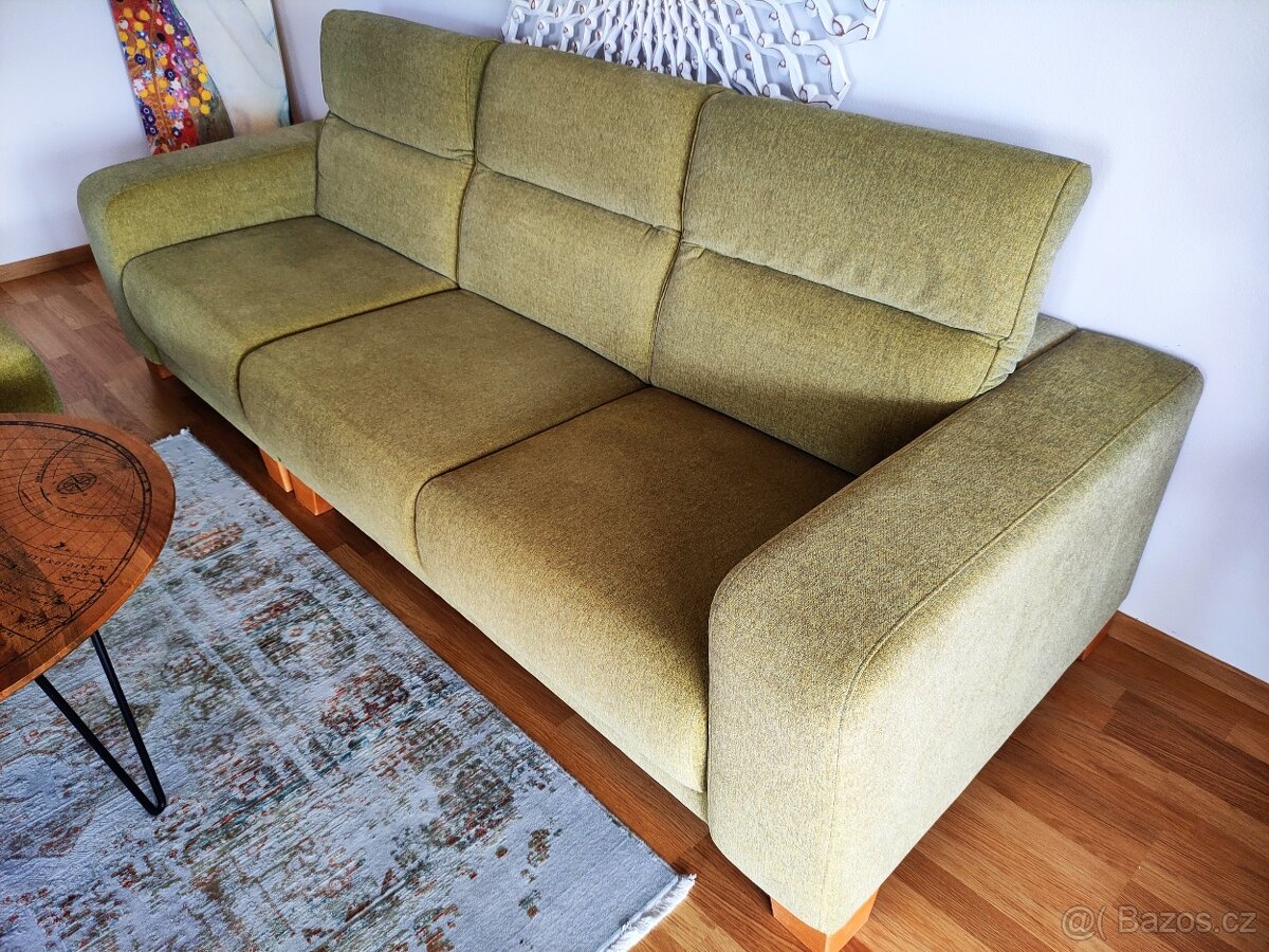 Luxusní sedačka PHASE s taburetem, rozšíření pro přespání - 5