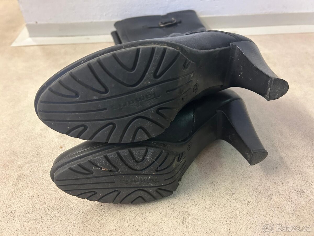 Dámské elegantní vysoké kozačky - Tamaris, vel. 38 - 5