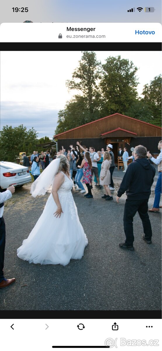 Svatební šaty s perličkami - 5