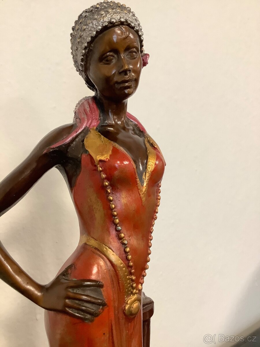 Starožitná bronzová socha Francie - 5