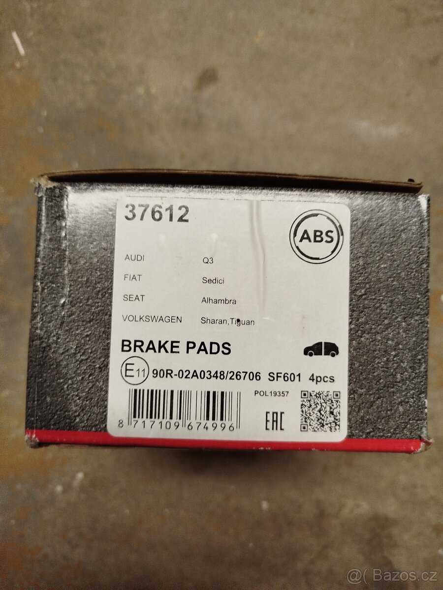 Uložení kardanu, přední brzdové destičky vw tiguan 4motion - 5