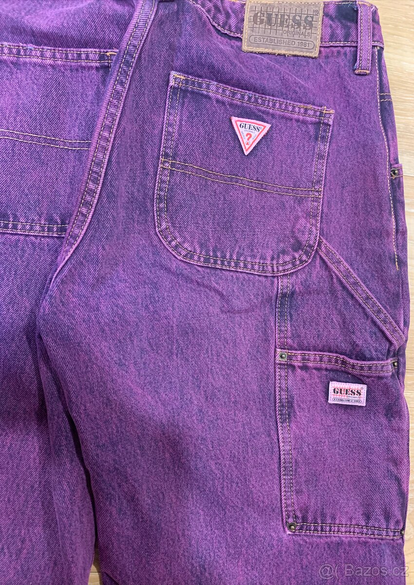 GUESS - dámské džíny - CARPENTER - KAPSÁČE - 5