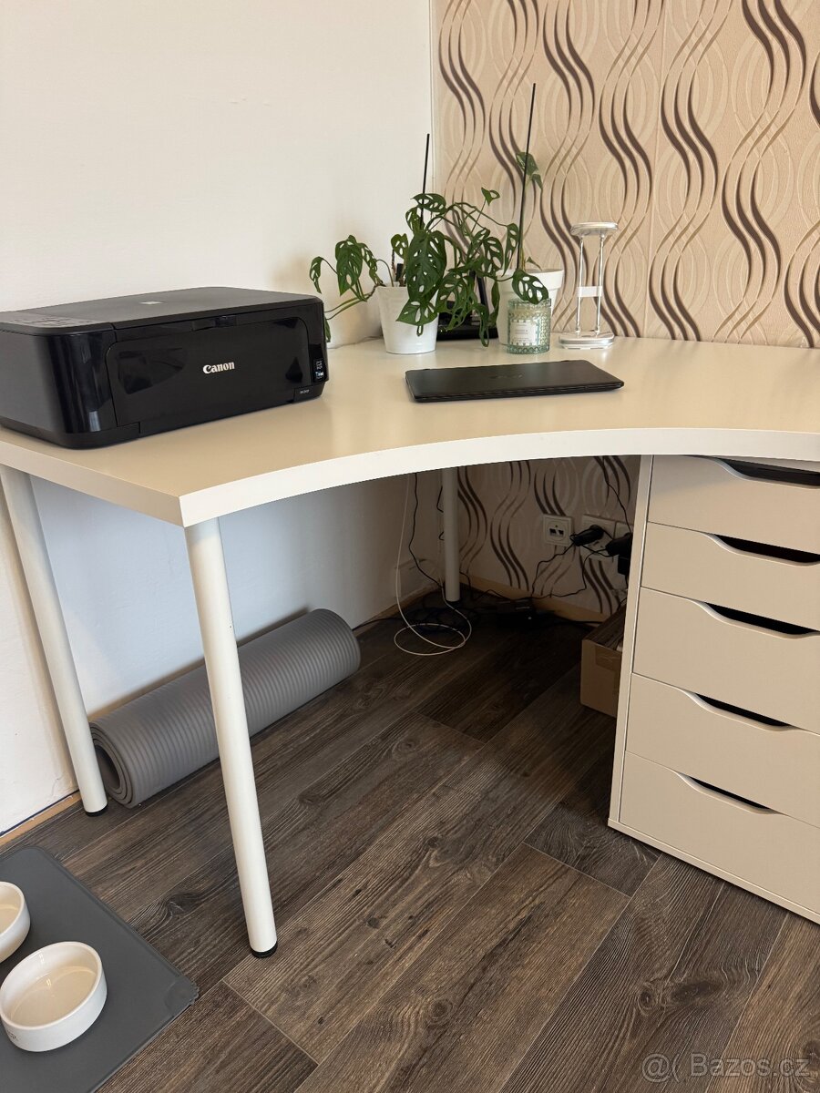 Rohový psací stůl IKEA - 5
