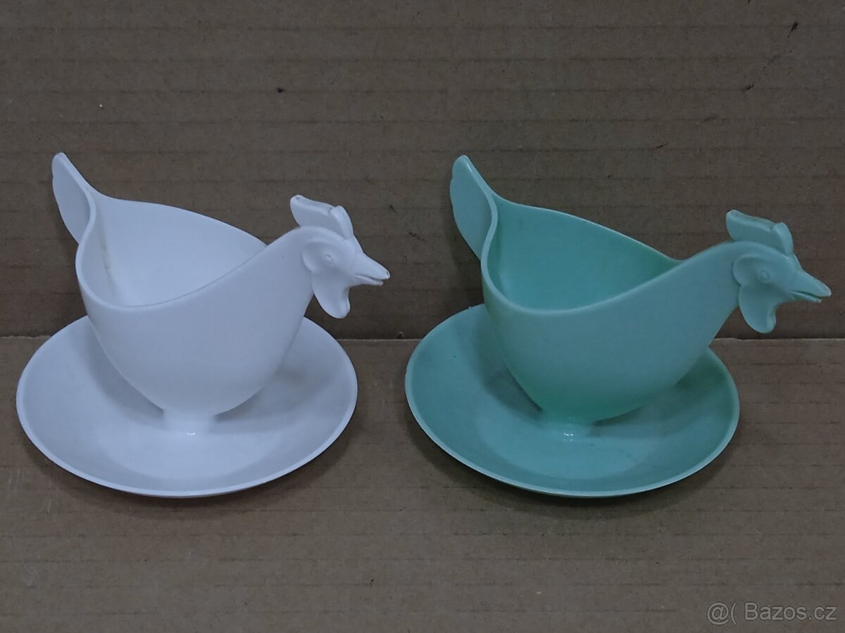 Slepička - 2x Retro stojánek na vajíčka - 5