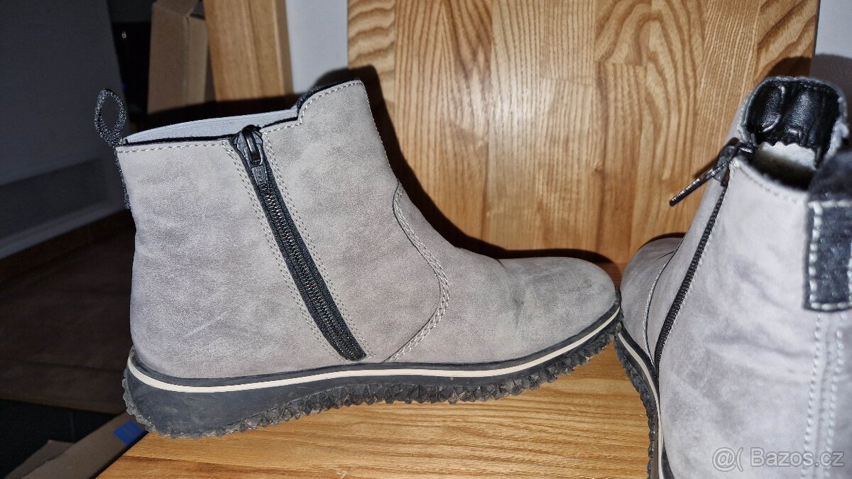 Kožené zimní boty Rieker vel.: 37 - 5