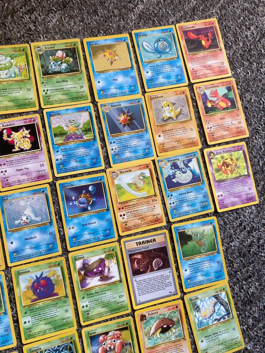 POKEMON Balík karet od BASE SET po Rocket - 5