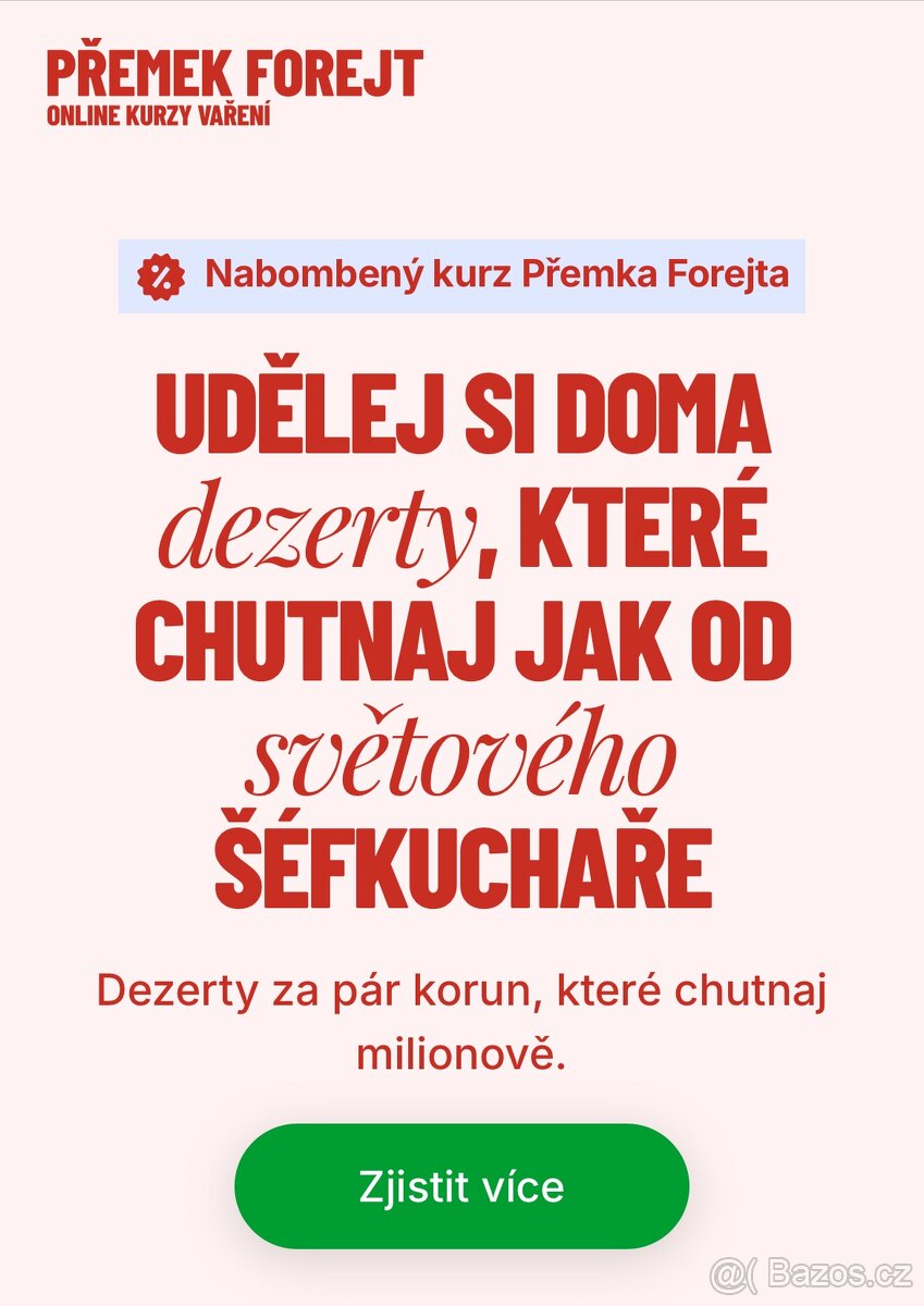 Přemek Forejt -online kurz vaření- Milonové recepty - 5