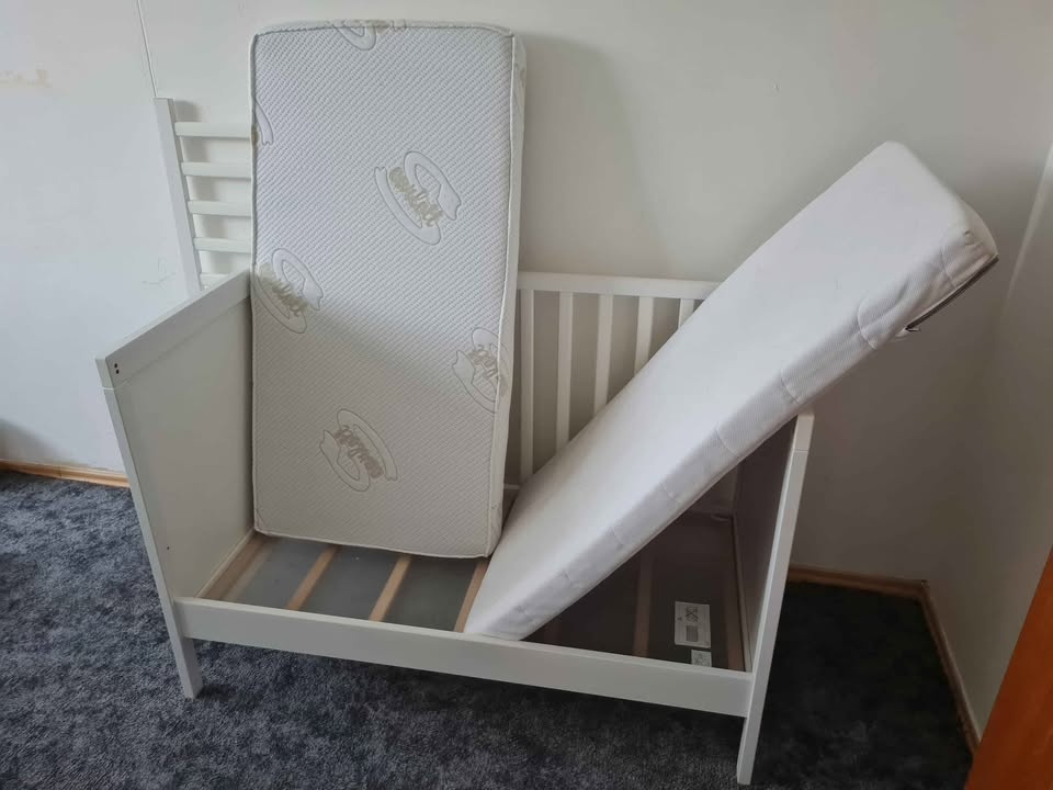 SUNDVIK - Dětská postýlka bílá, 60x120 cm - 5