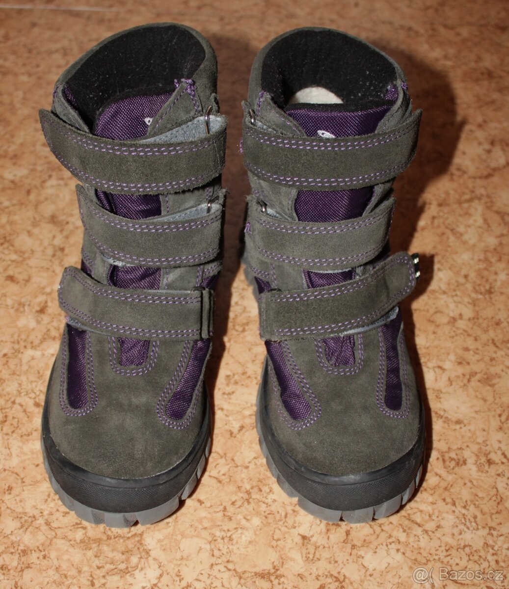 Dětské kožené zimní boty Jastex vel.35 s membránou - 5