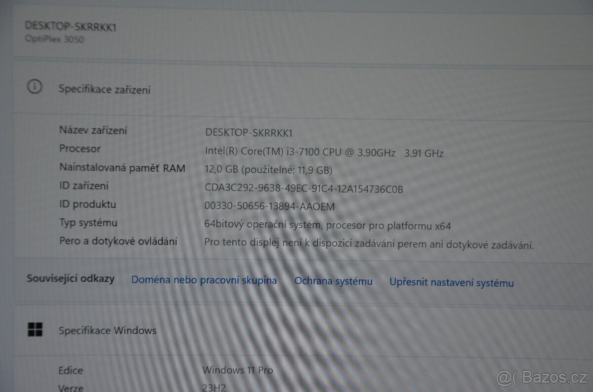 Dell Optiplex 3050 i3/12GB/SSD 256GB+500GB/záruka - 5