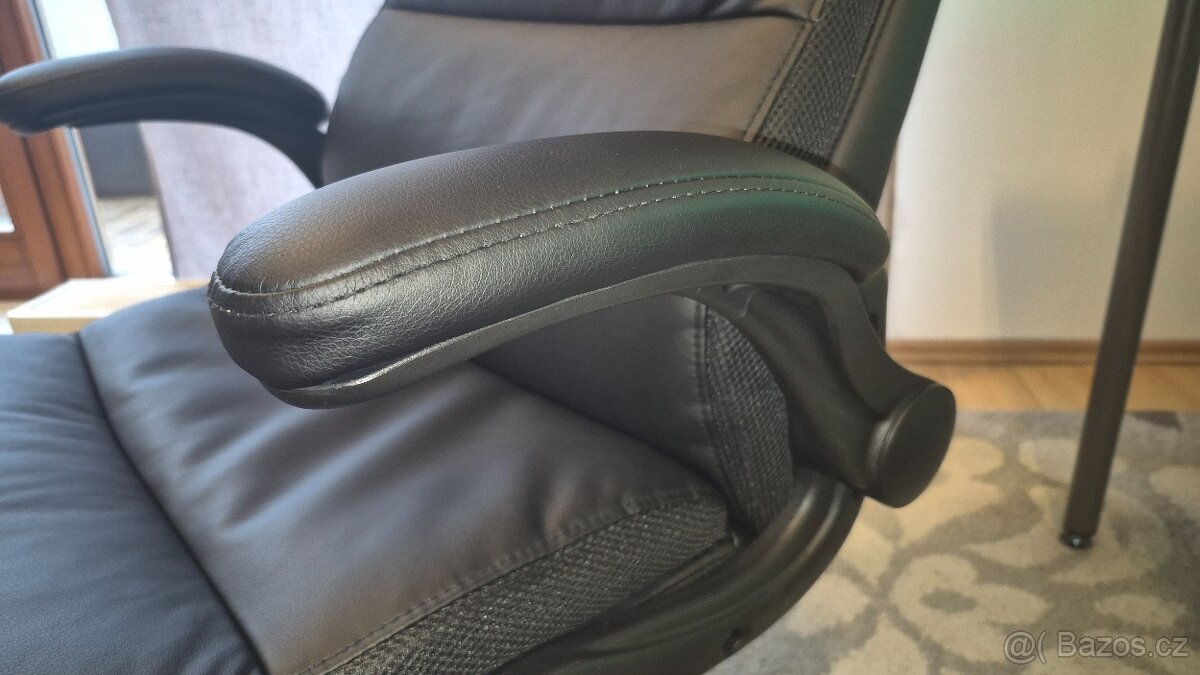 Kancelářská židle, koženka, - 5