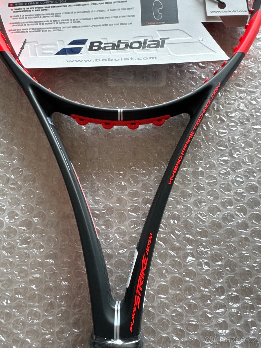tenisová raketa bílá Babolat PURE Strike 18x20 G3, 305g - 5