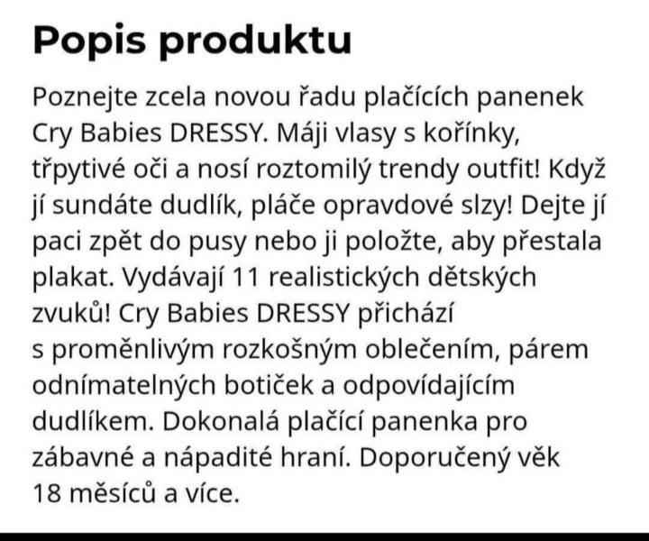 Panenka Cry babies - 5