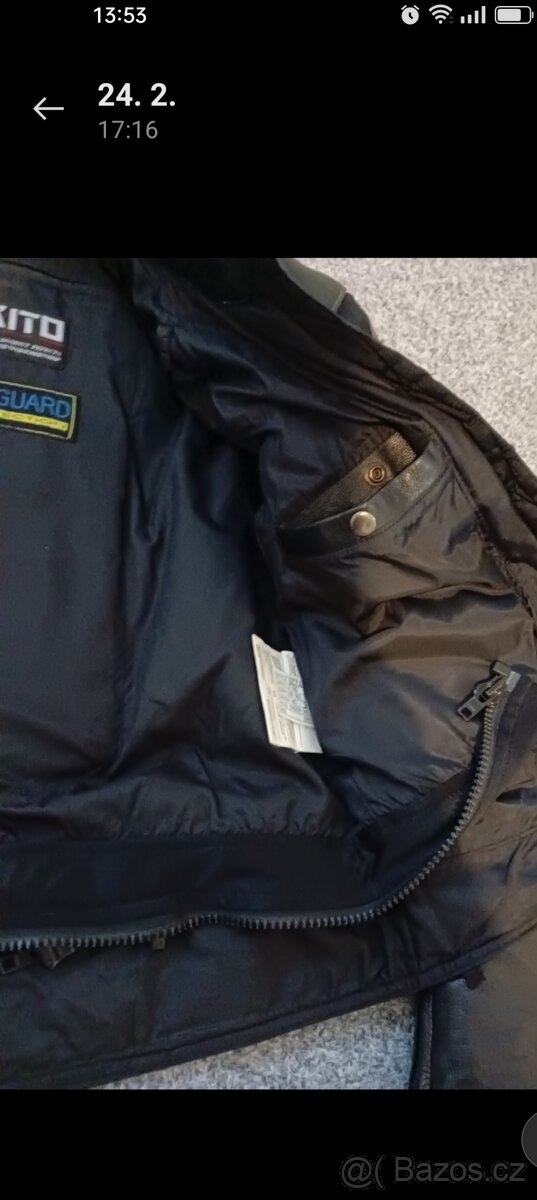 Kvalitní kožená moto bunda S - 5