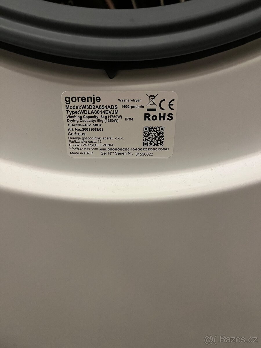 Pračka se sušičkou Gorenje - 5