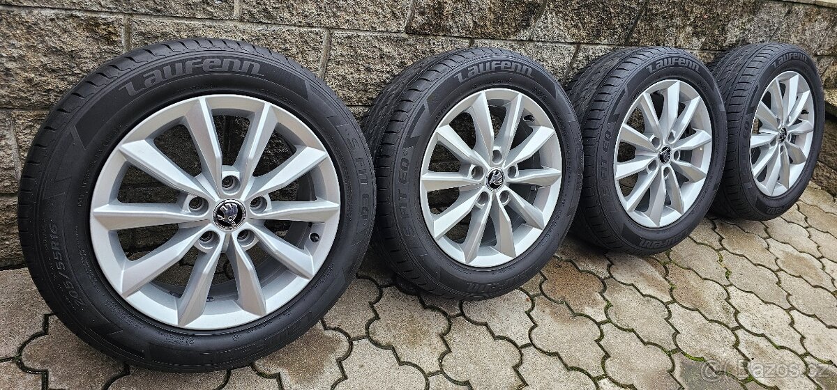 Originál alu Škoda Octavia 3 5x112 205/55 R16 - letní - 5
