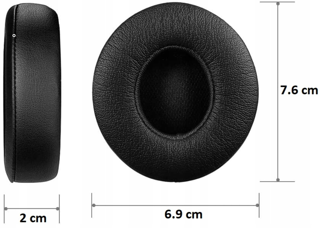 ČERNÉ NÁUŠNÍKY PRO BEATS SOLO 2 / 3 - KVALITA ORIGINÁLU - 5