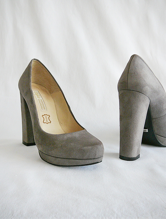 Semišové lodičky 36 Buffalo London - 5