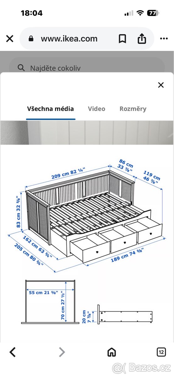 Postel rozkládací - 5