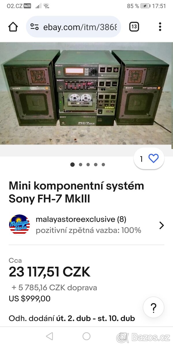 retro rarita vez sony FH-7 - 5