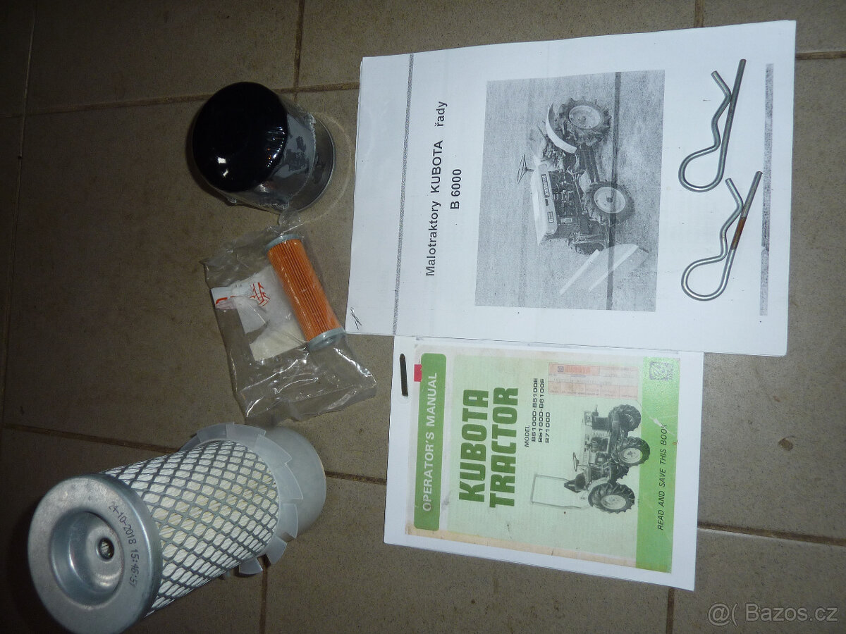 Malotraktor Kubota B 7000 4WD a příslušenství - 5