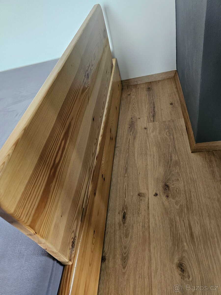 Dřevěná zábrana k posteli - masiv - 5