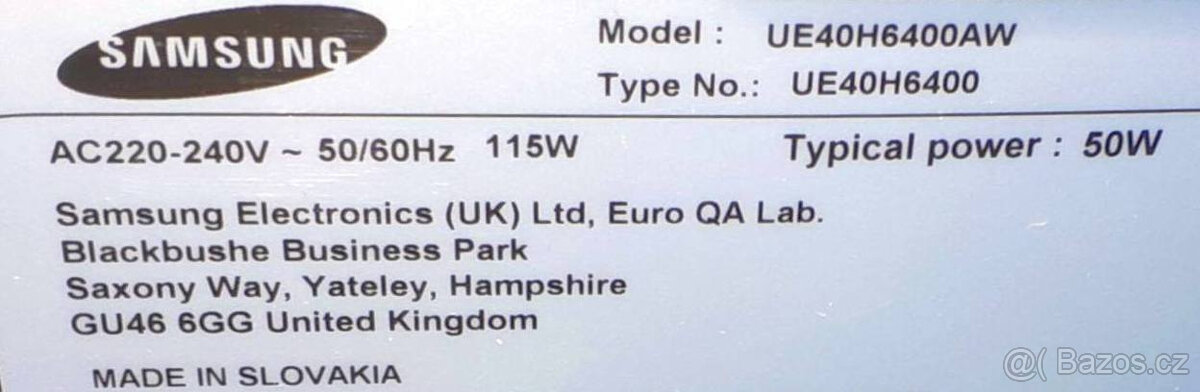 Samsung 3D UE40H6400 - 5