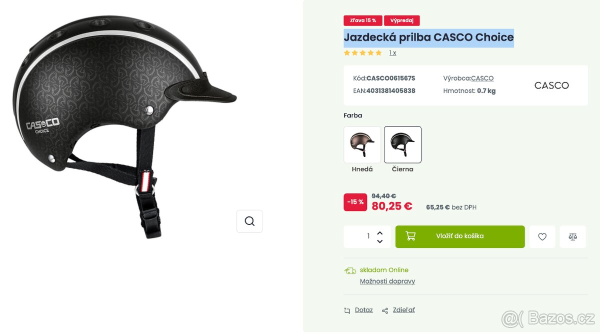 Jazdecká prilba CASCO Choice, veľkosť S (52-56 cm) - 5