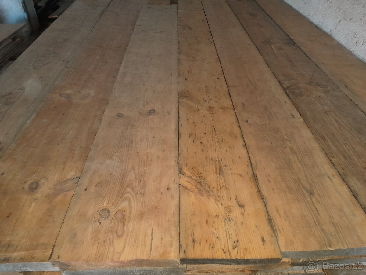 Prodám staré podlahové fošny. - 5