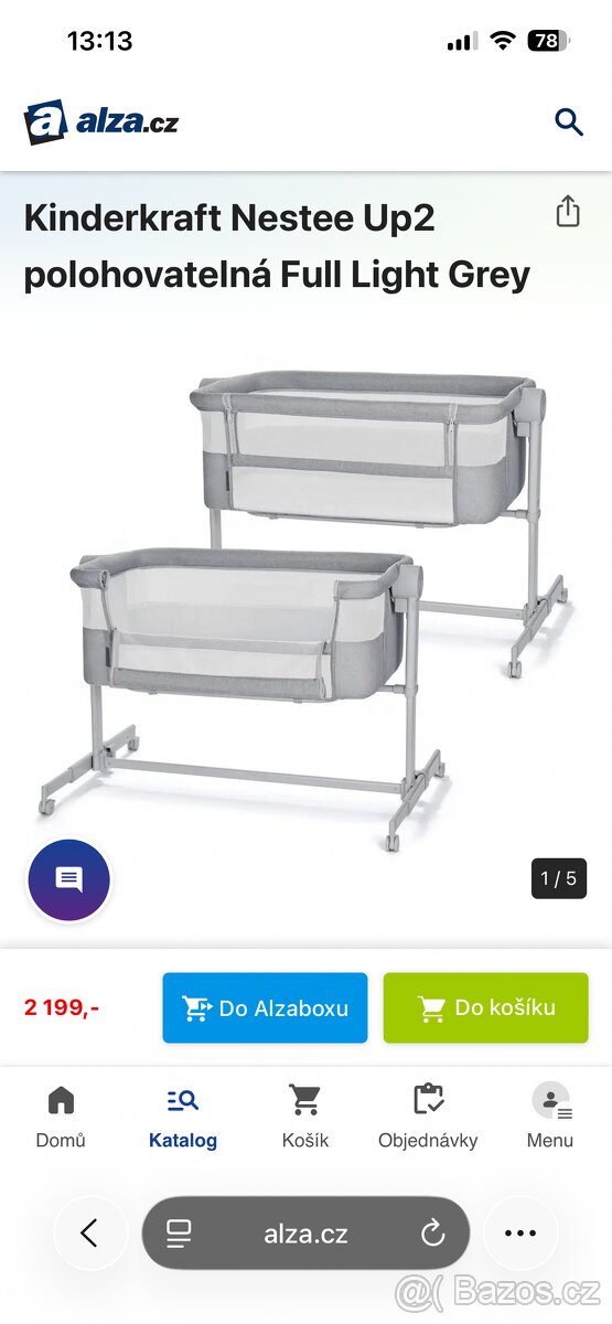 Přídavná postýlka Kinderkraft - 5