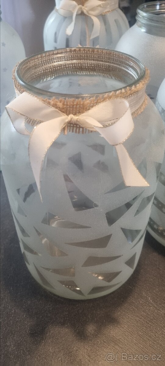 Pískováné svícny - 5