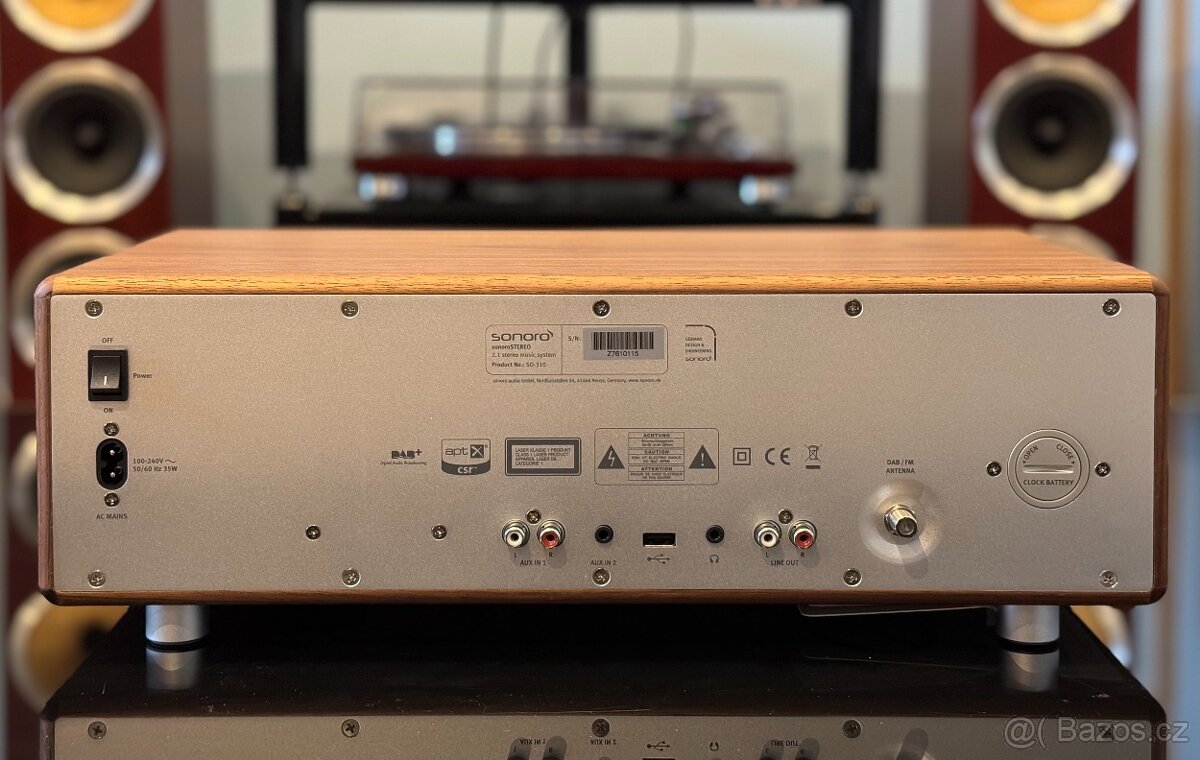 SONORO STEREO DAB+ s Bluetooth a CD, ořech - 5