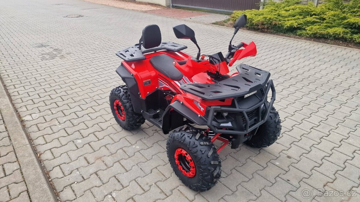 Dětská čtyřtaktní čtyřkolka RockRider 125ccm cervena