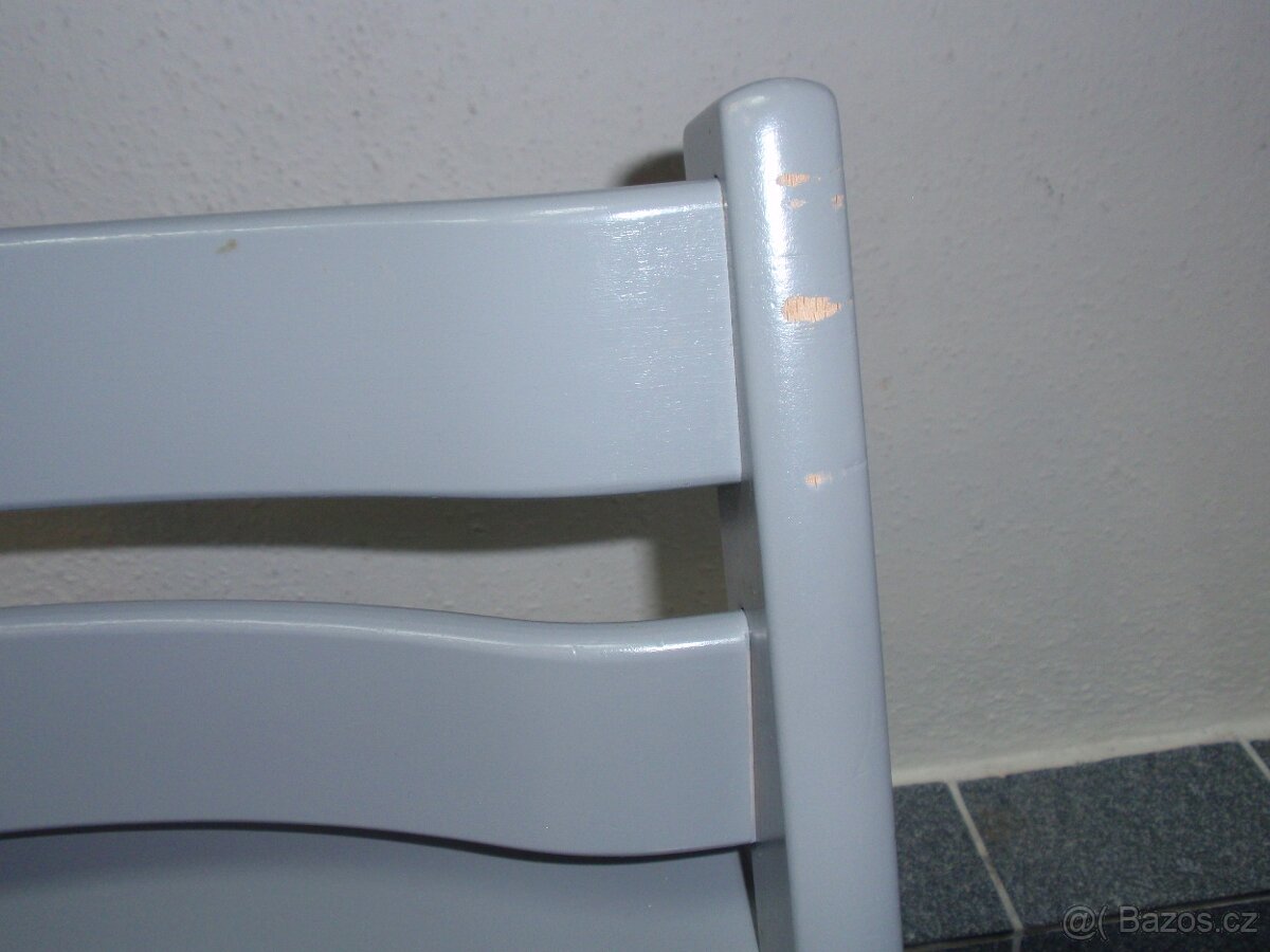 TOP MASIVNÍ DŘEVĚNÁ ROSTOUCÍ ŽIDLE STOKKE TRIPP TRAPP ŠEDÁ - 5