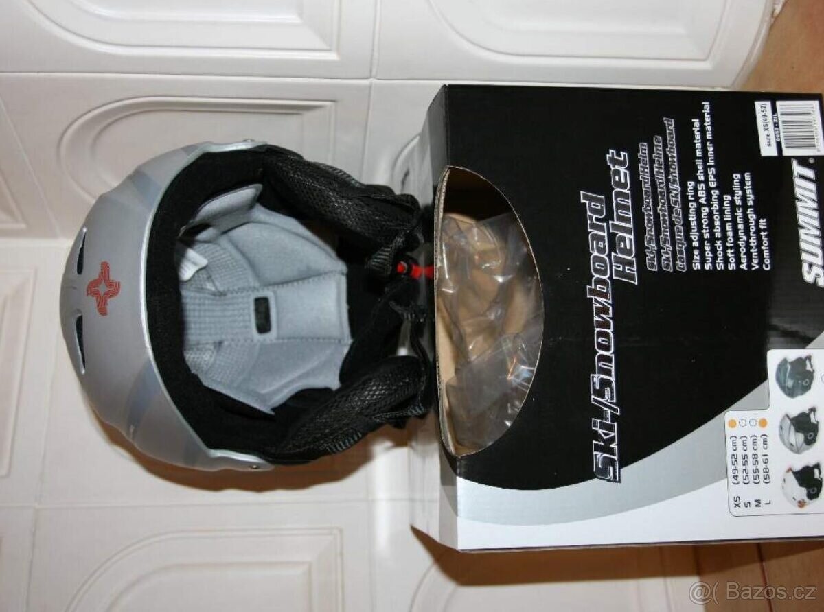 detská lyžiarska prilba SUMMIT 48 do 52 cm , nová - 5