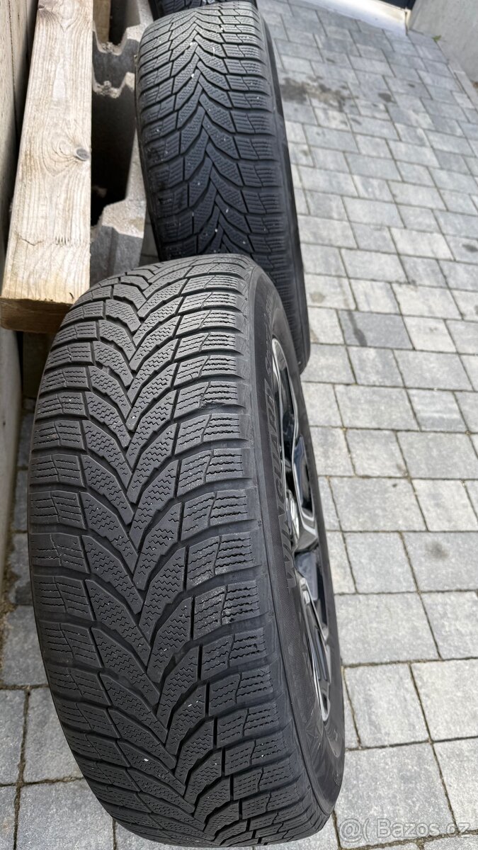 Prodávám originál hliníkový kola Honda + zimní pneu - 5