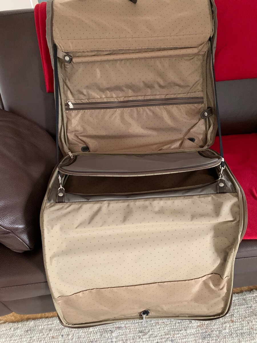 Cestovní taška, značky Samsonite, Barva tmavě hnědá a khaki - 5