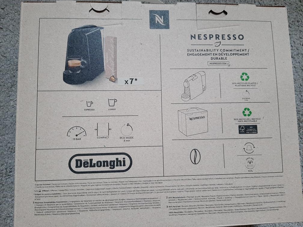 Kávovar Nespresso Essence mini, černý, nový +7 kapslí zdarma - 5