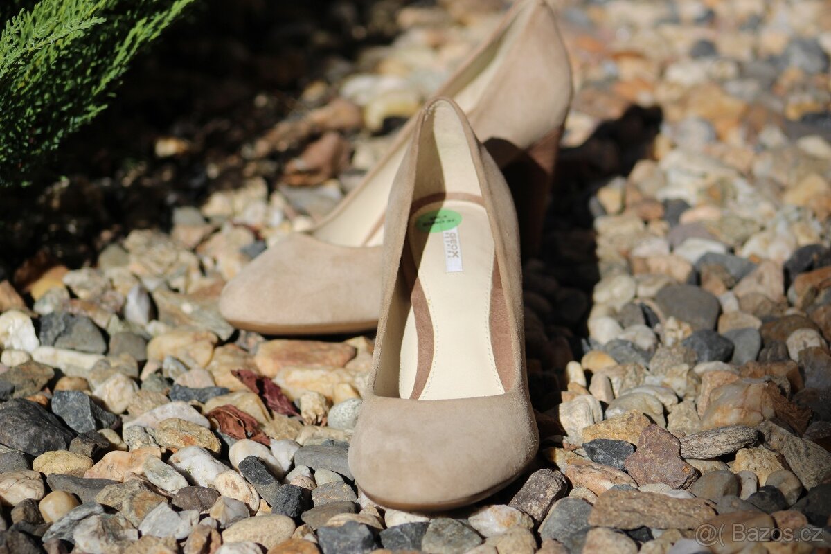 Nové kožené lodičky Geox vel. 37 - 5