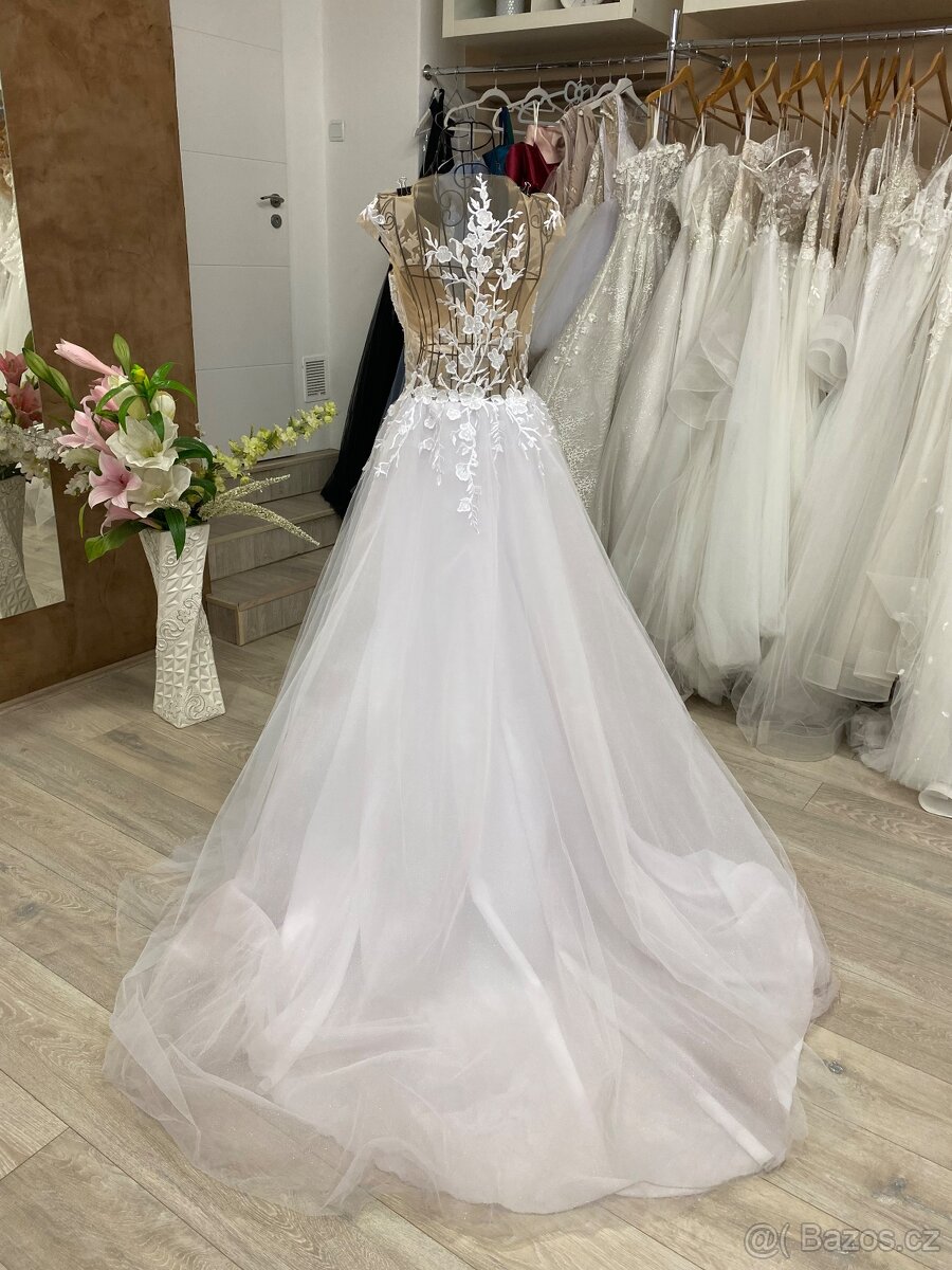 Svatební šaty vel.38 - 5