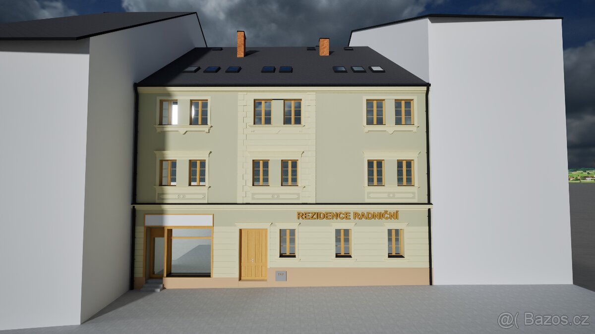 Rezidence Radniční - předprodej bytové jednotky 1+kk, 1NP, - 5