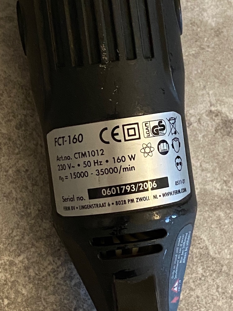 Přímá bruska FERM FCT-160 - 5